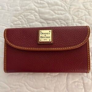 Dooney & Bourke Red Leather Wallet